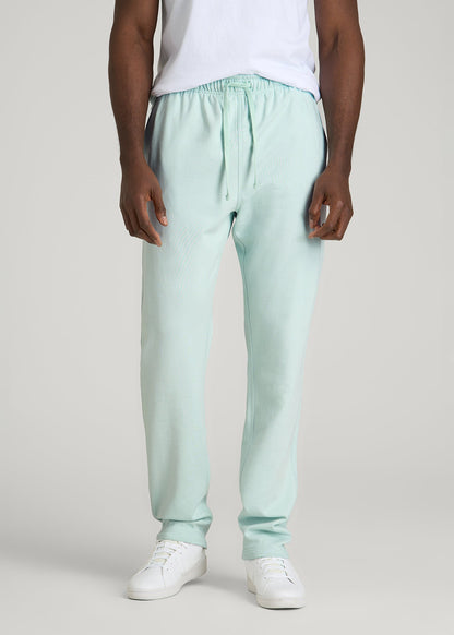 American Tall Men Everyday French Terry Straight Leg Sweatpants for Tall Men in Opal Blue