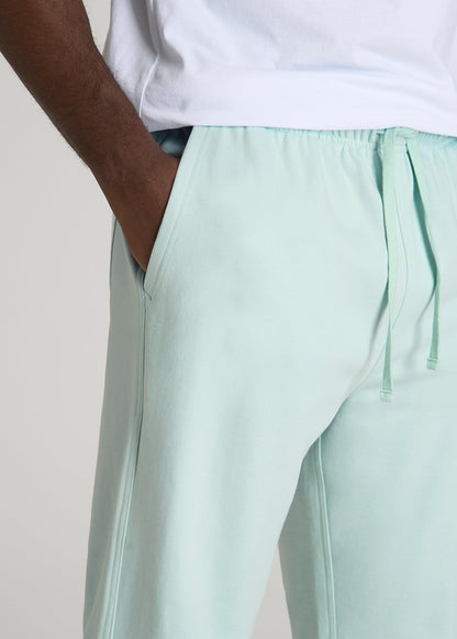 American Tall Men Everyday French Terry Straight Leg Sweatpants for Tall Men in Opal Blue