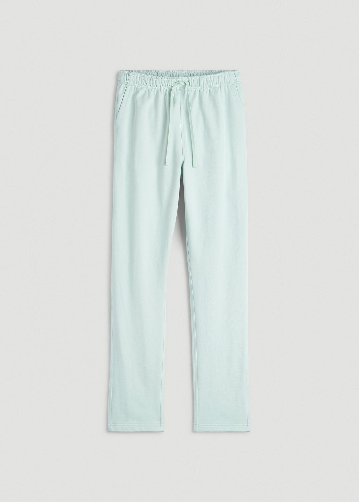 American Tall Men Everyday French Terry Straight Leg Sweatpants for Tall Men in Opal Blue
