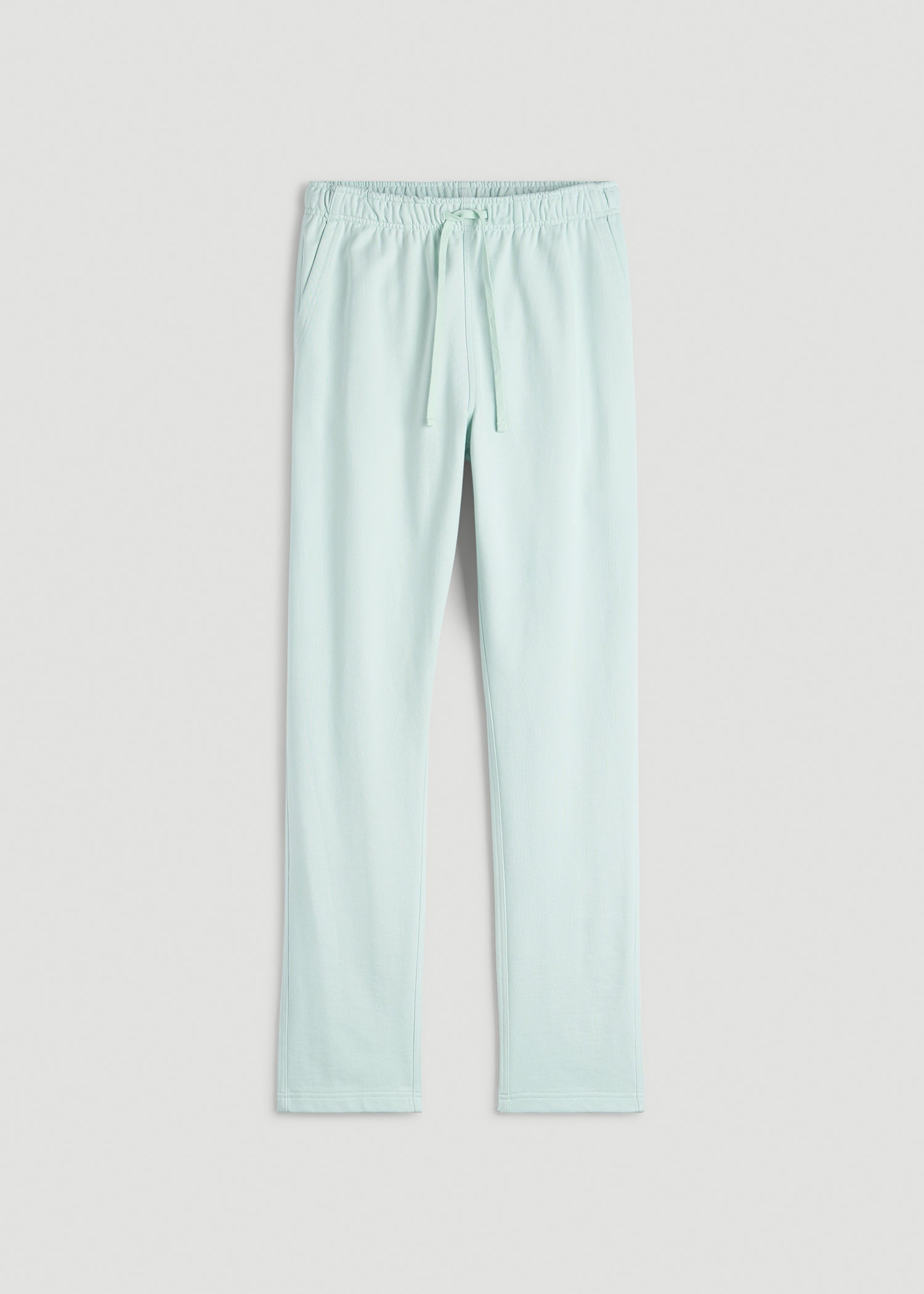 American Tall Men Everyday French Terry Straight Leg Sweatpants for Tall Men in Opal Blue