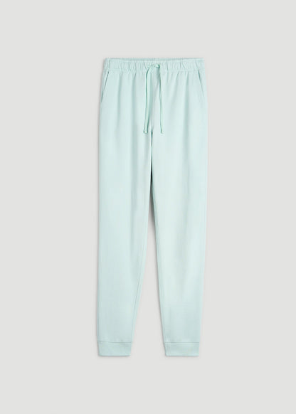 American Tall Men Everyday French Terry Jogger for Tall Men in Opal Blue