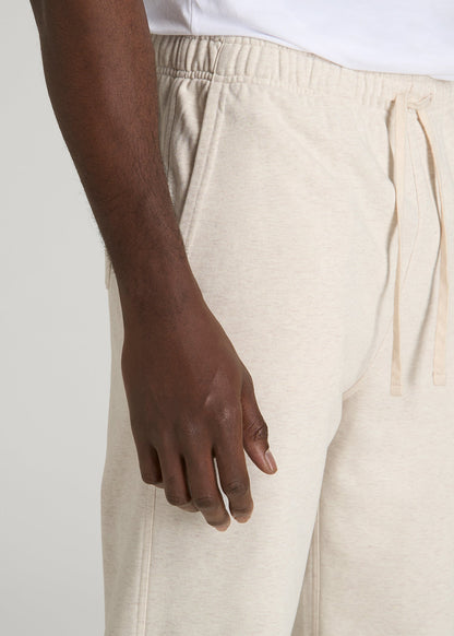 American Tall Men Everyday French Terry Jogger for Tall Men in Heathered Oatmeal