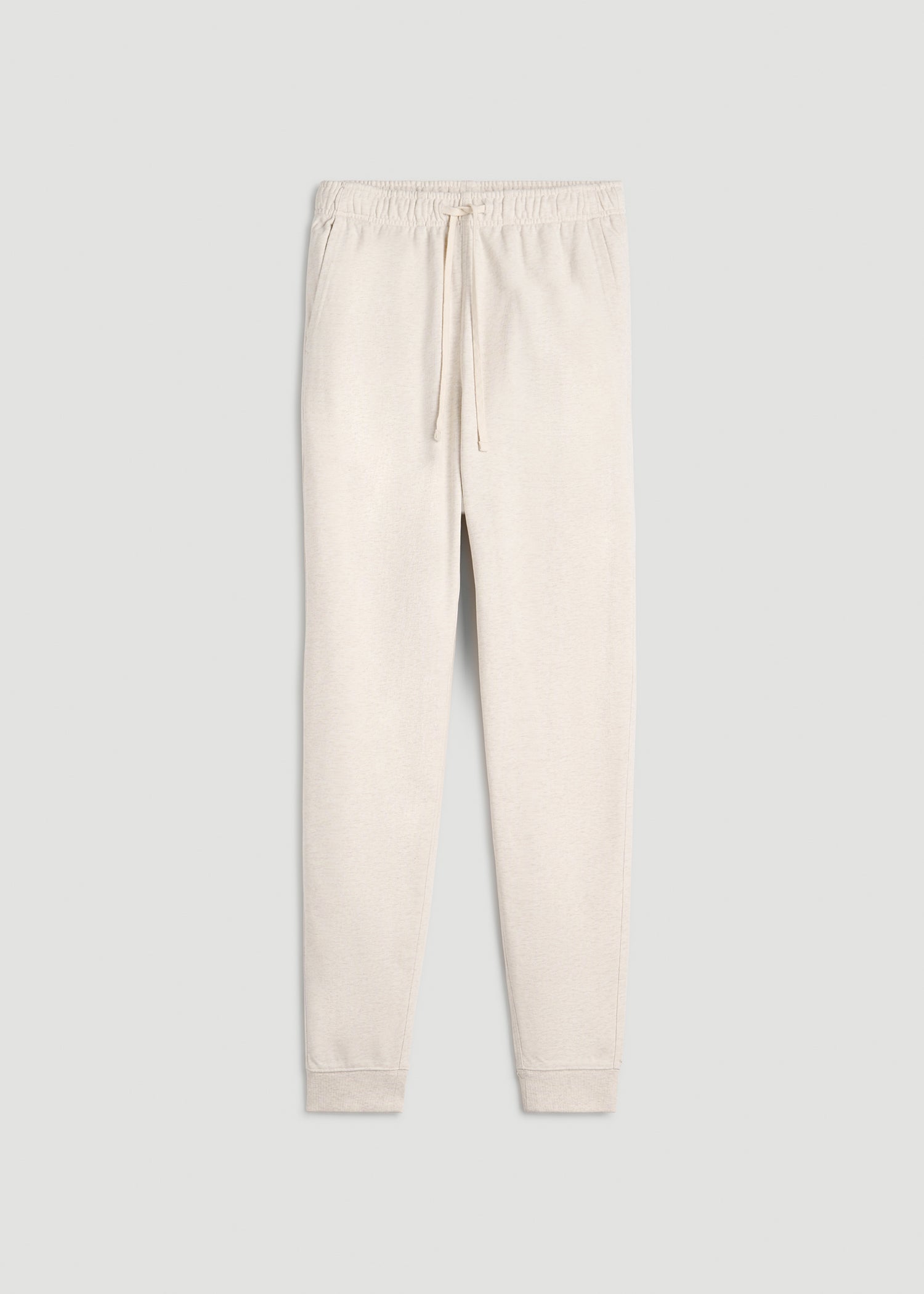 American Tall Men Everyday French Terry Jogger for Tall Men in Heathered Oatmeal