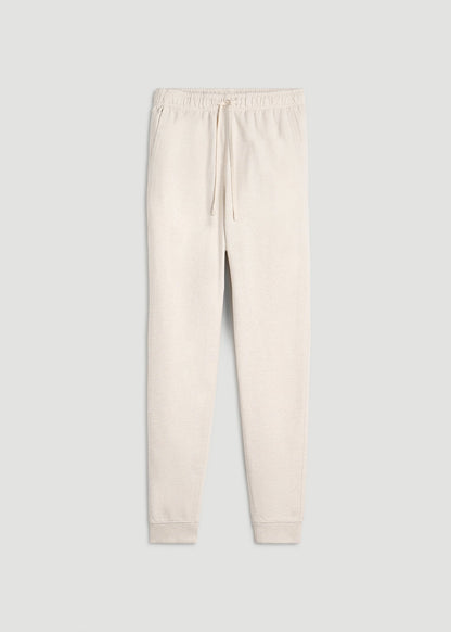 American Tall Men Everyday French Terry Jogger for Tall Men in Heathered Oatmeal