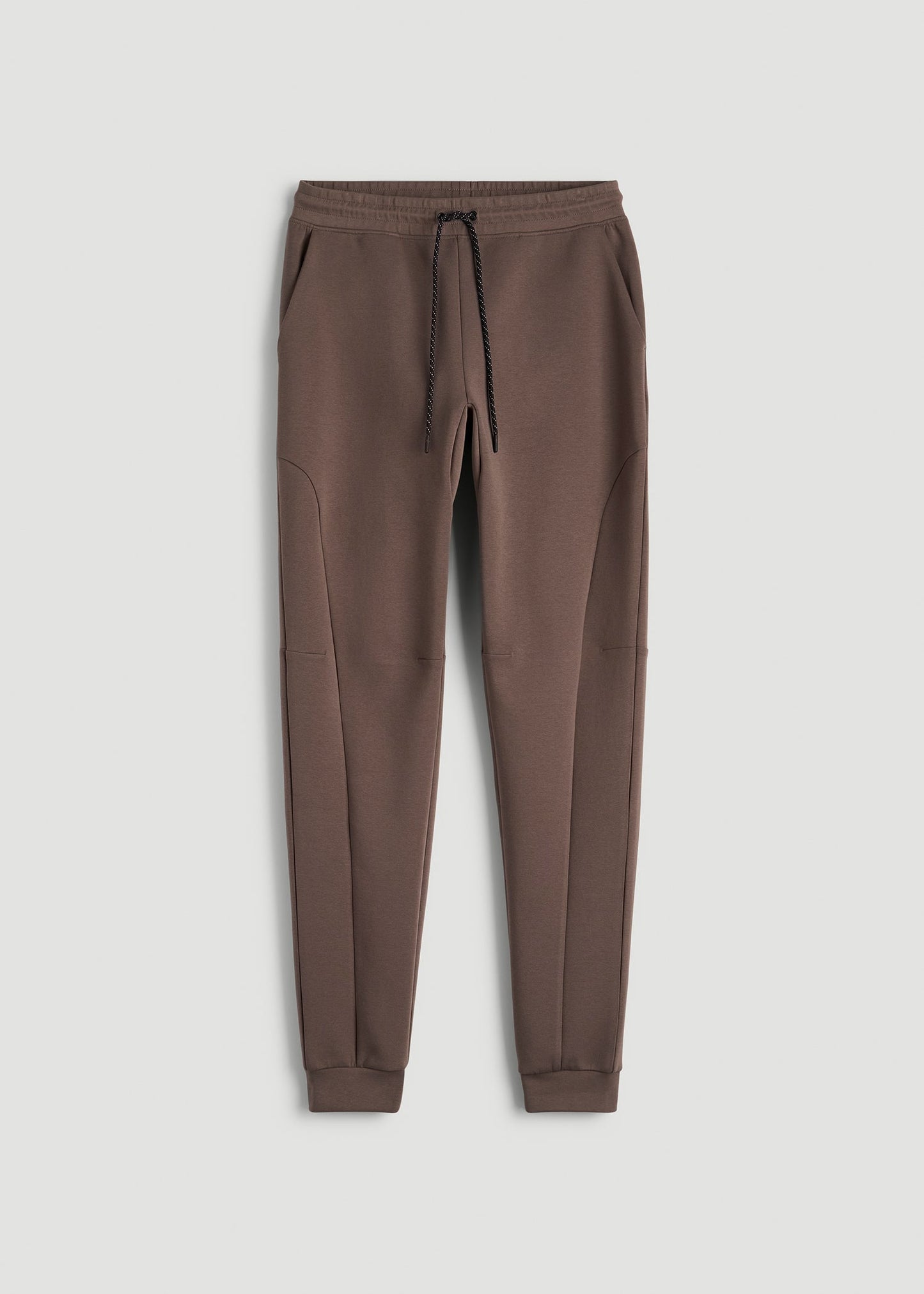 American Tall Men Tech Motion Fleece Joggers for Tall Men in Coffee Quartz