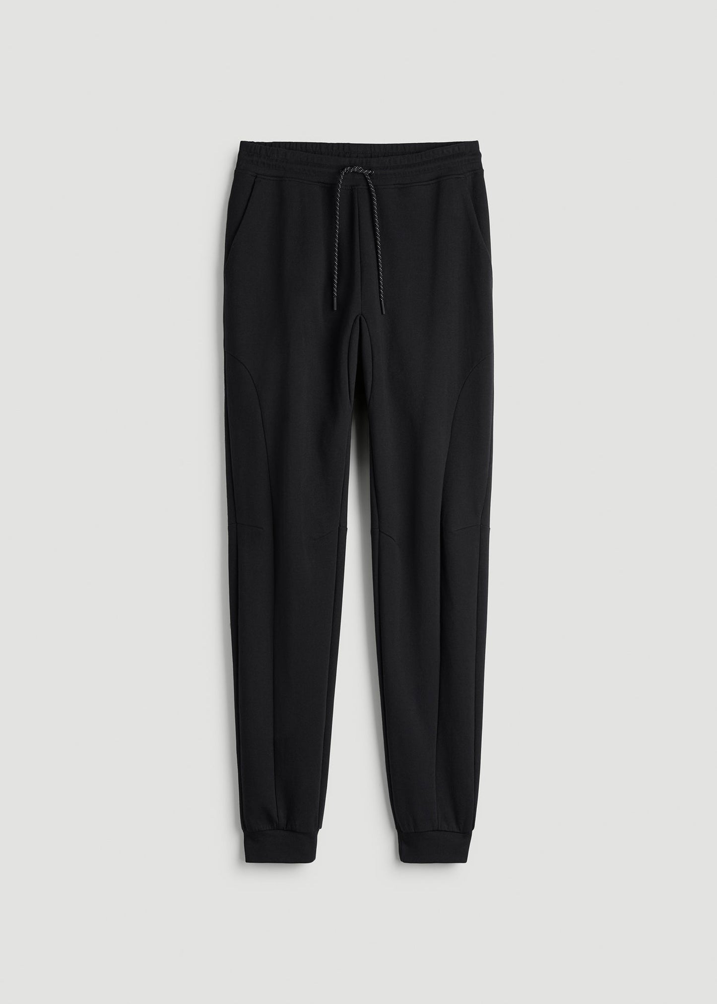 American Tall Men Tech Motion Fleece Joggers for Tall Men in Black