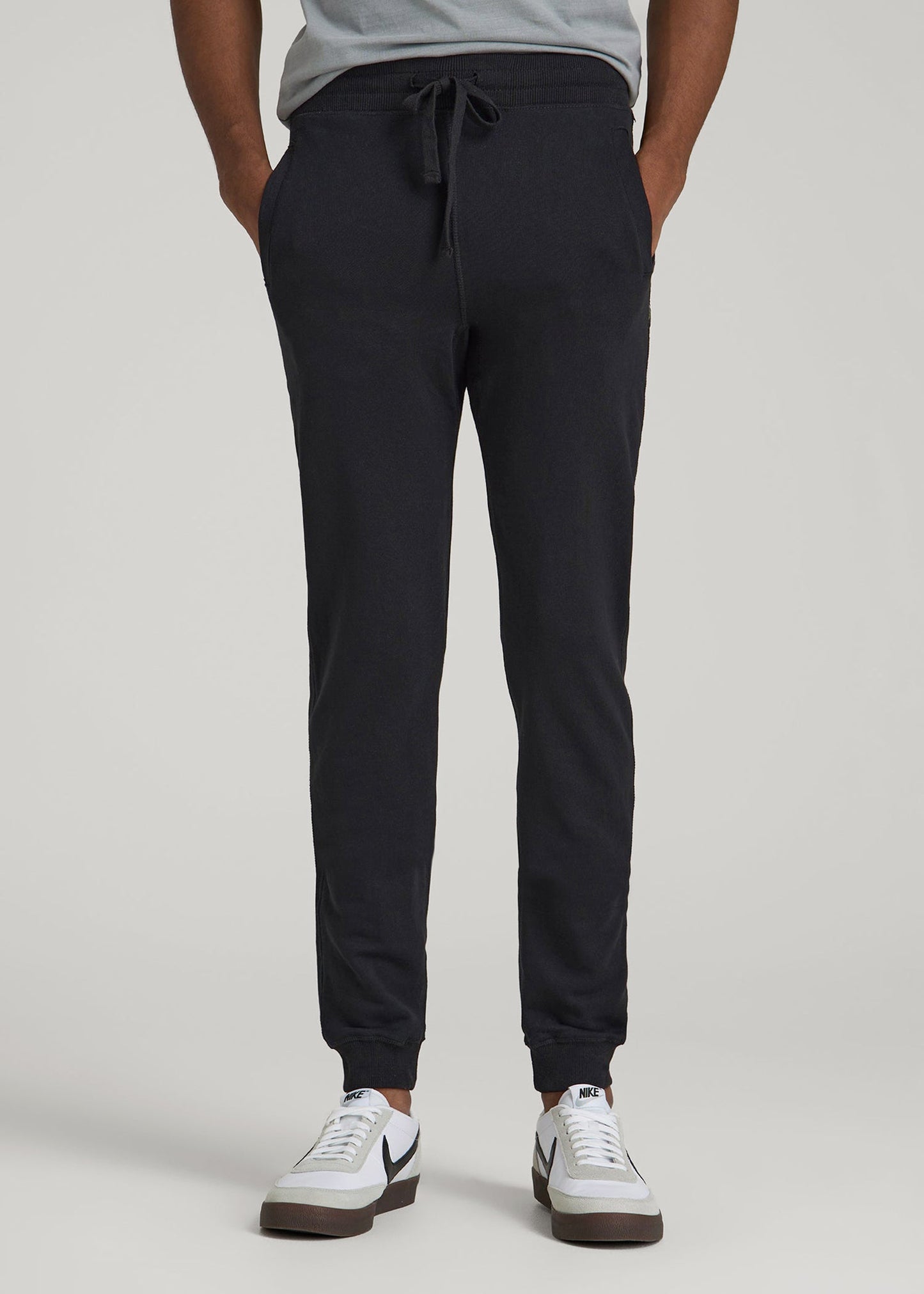 American Tall Men Wearever 2.0 French Terry Joggers for Tall Men in Black