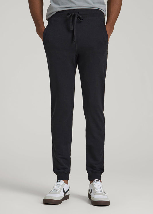 American Tall Men Wearever 2.0 French Terry Joggers for Tall Men in Black