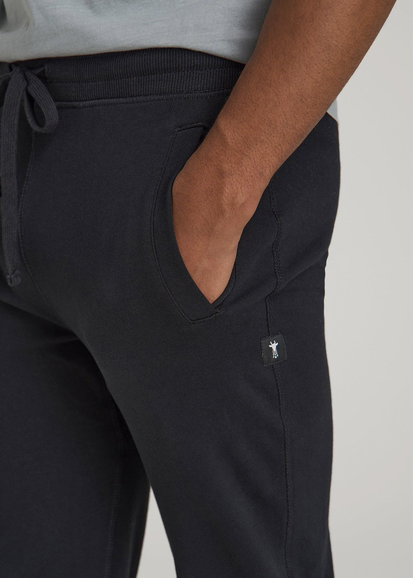 American Tall Men Wearever 2.0 French Terry Joggers for Tall Men in Black