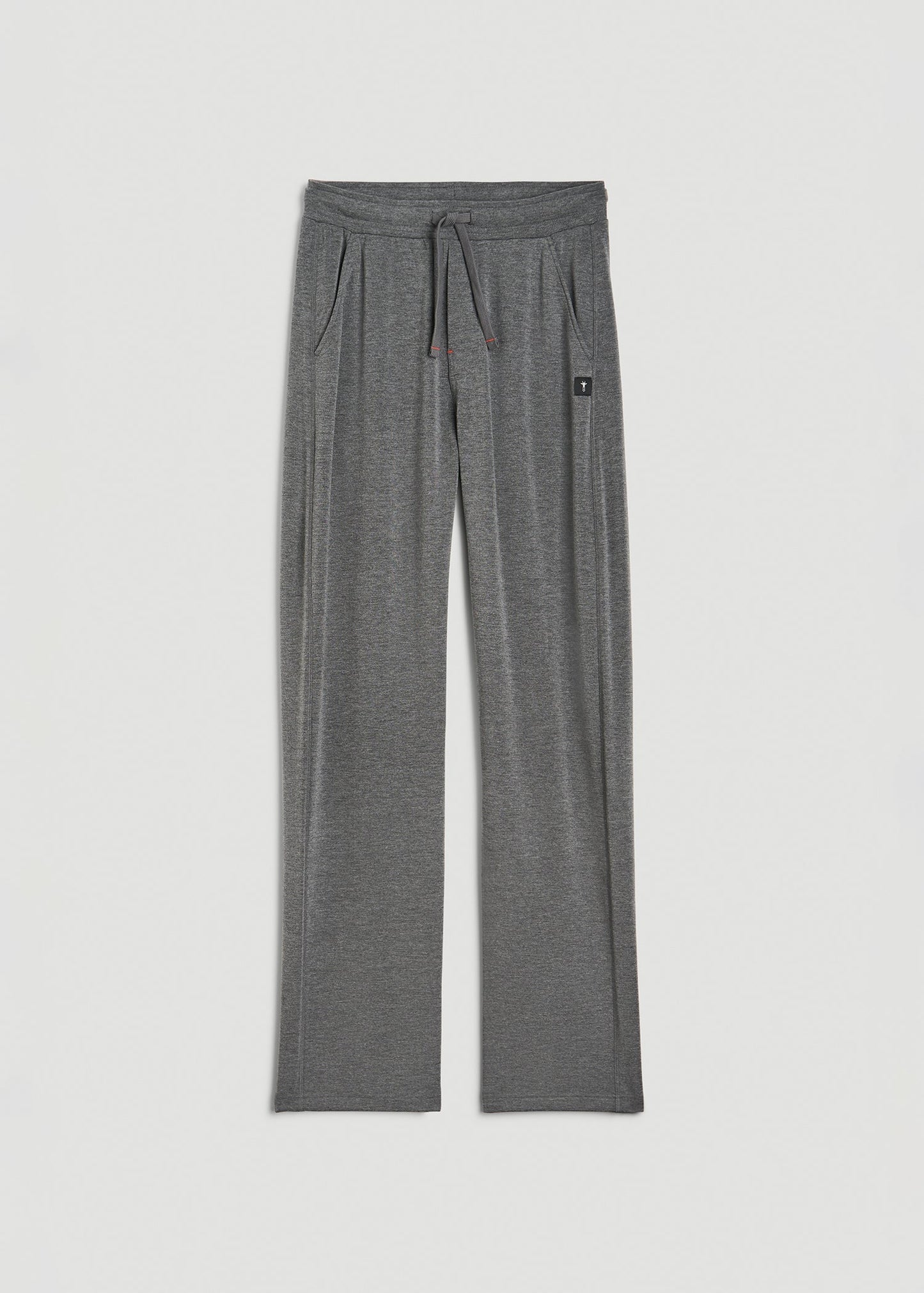 American Tall Men Open-Bottom Pajama Pants for Tall Men in Charcoal Mix