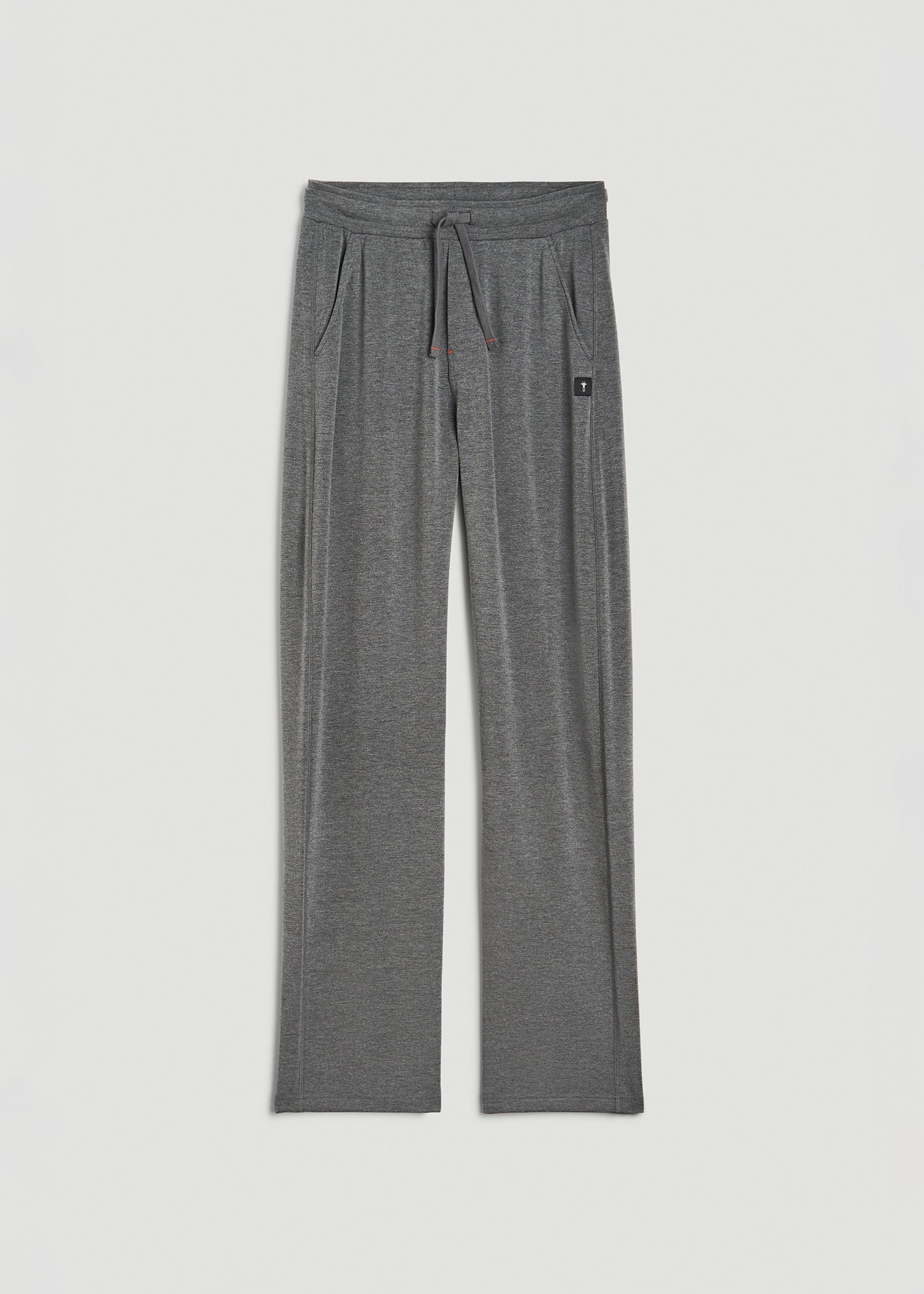 American Tall Men Open-Bottom Pajama Pants for Tall Men in Charcoal Mix