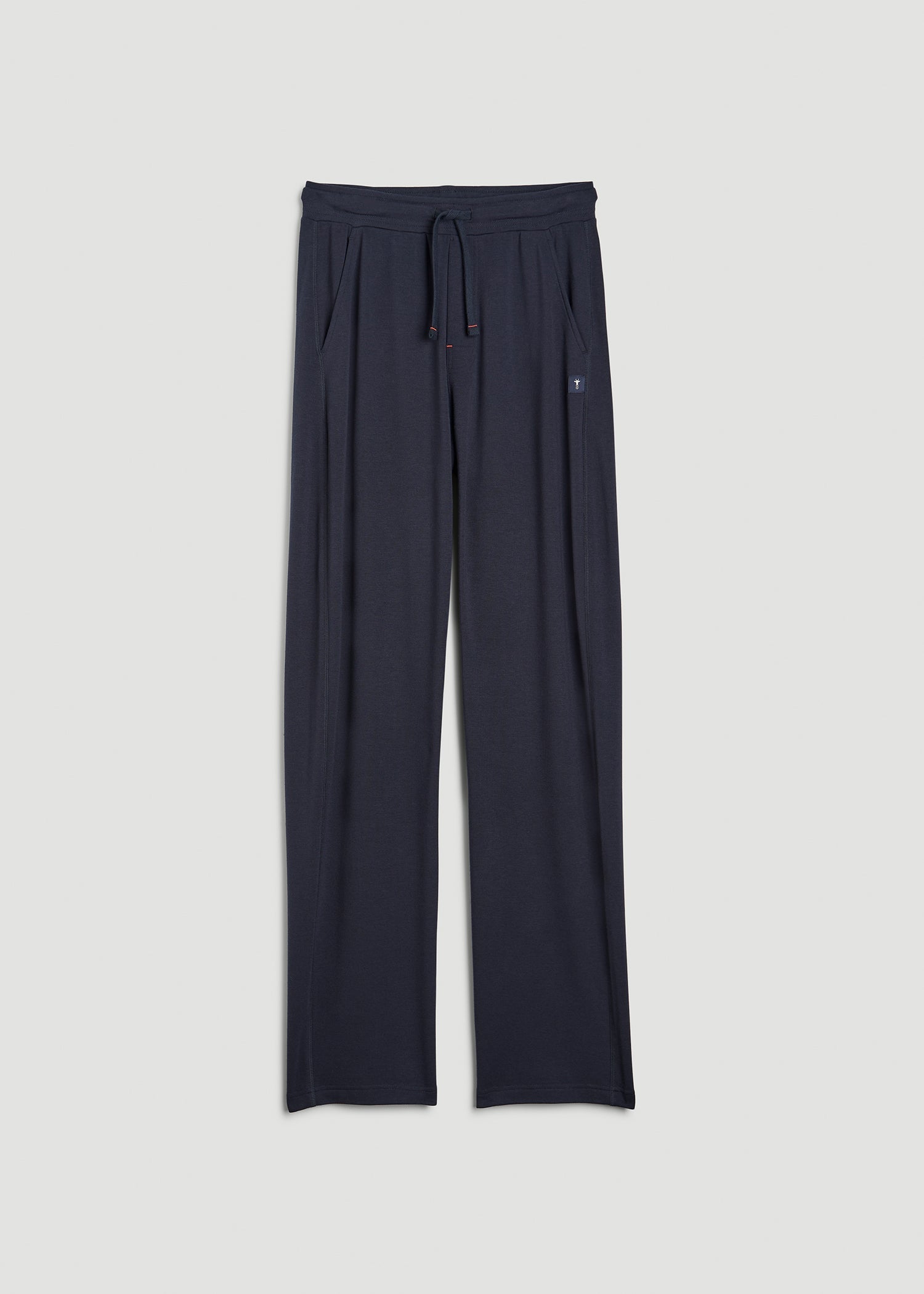 American Tall Men Open-Bottom Pajama Pants for Tall Men in Evening Blue