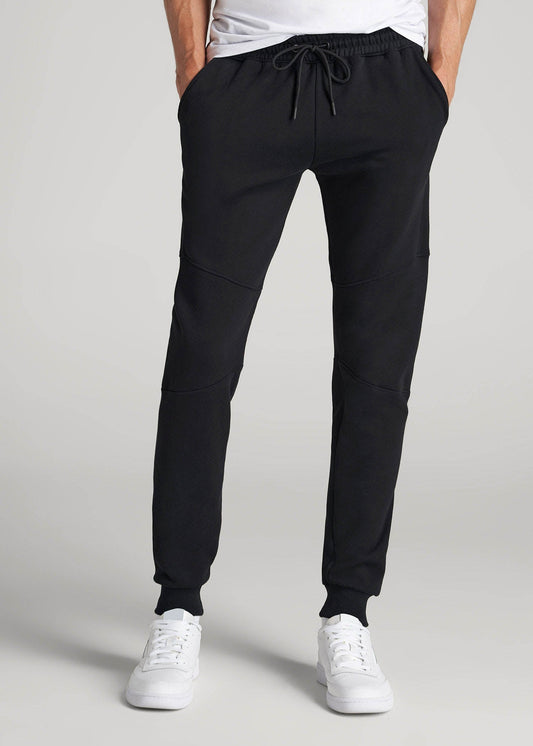 American Tall Men Wearever Fleece Joggers for Tall Men in Black