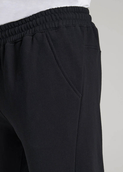 American Tall Men Wearever Fleece Joggers for Tall Men in Black
