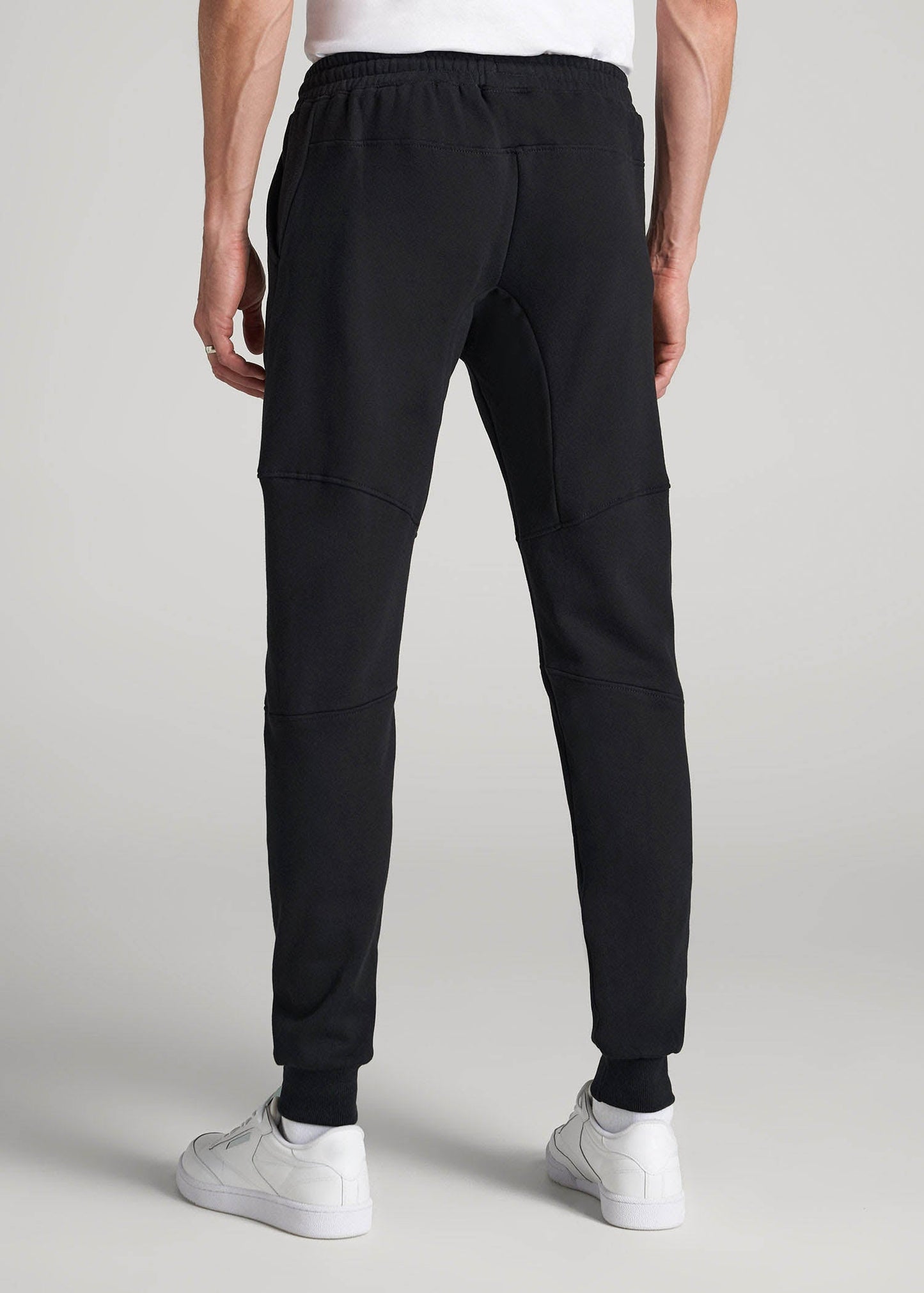 American Tall Men Wearever Fleece Joggers for Tall Men in Black