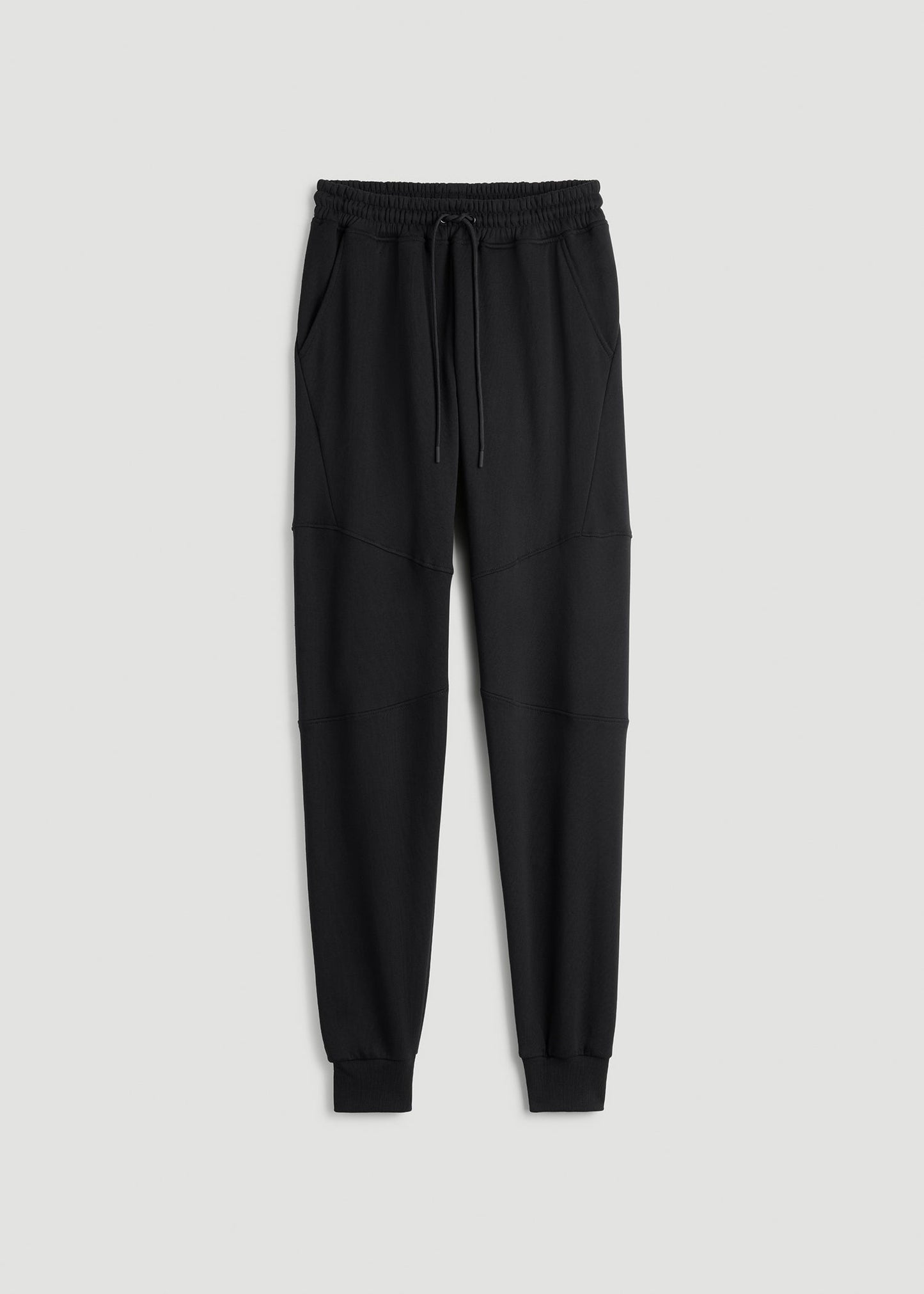 American Tall Men Wearever Fleece Joggers for Tall Men in Black