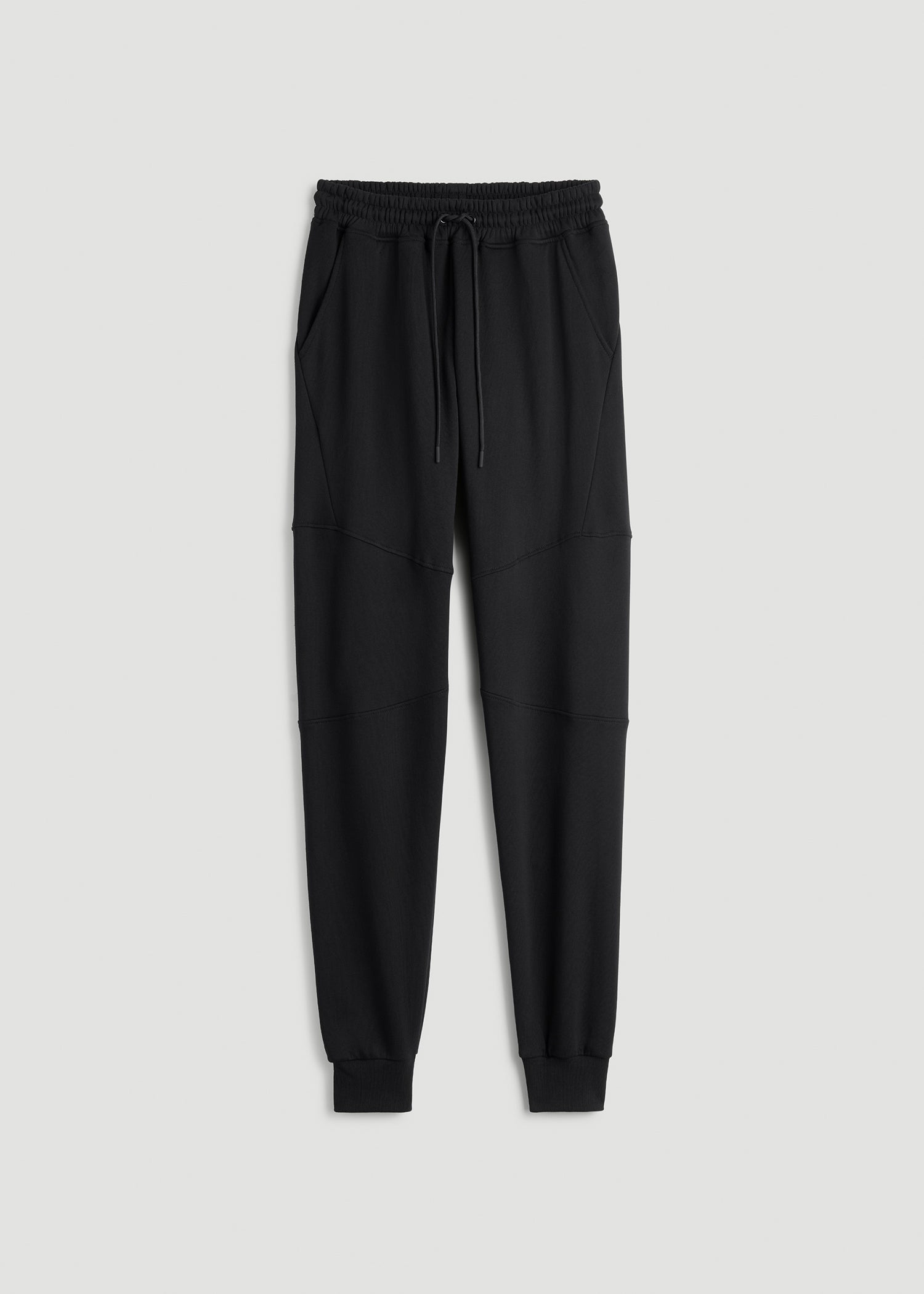 American Tall Men Wearever Fleece Joggers for Tall Men in Black