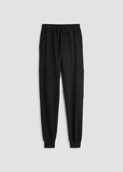 American Tall Men Wearever Fleece Joggers for Tall Men in Black