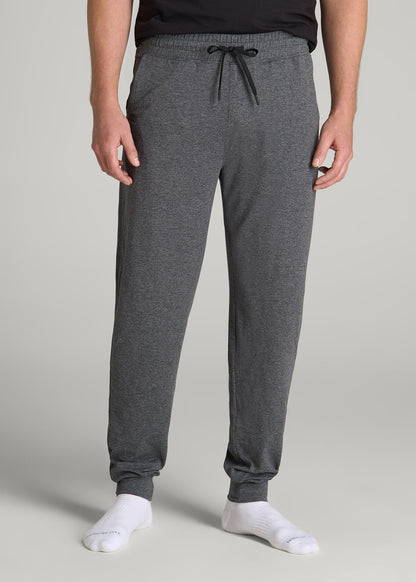 American Tall Men Weekender Stretch Lounge Joggers for Tall Men in Charcoal Mix