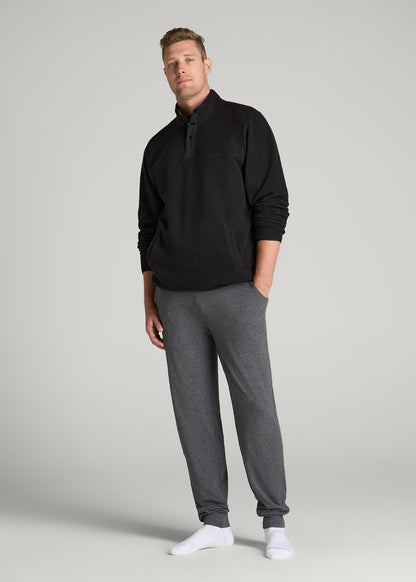 American Tall Men Weekender Stretch Lounge Joggers for Tall Men in Charcoal Mix