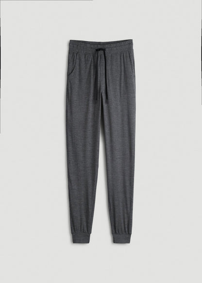 American Tall Men Weekender Stretch Lounge Joggers for Tall Men in Charcoal Mix