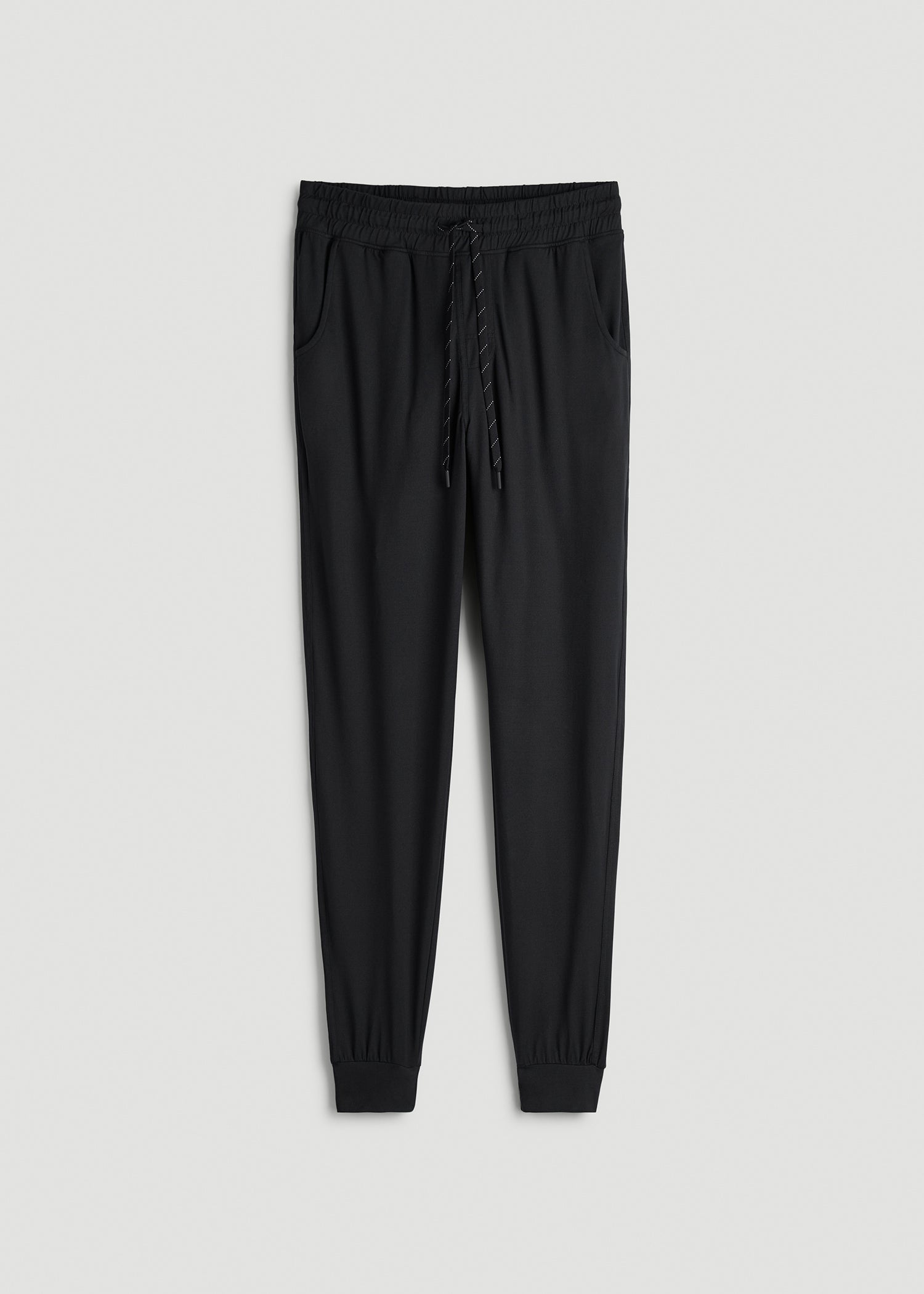 American Tall Men Weekender Stretch Lounge Joggers for Tall Men in Black
