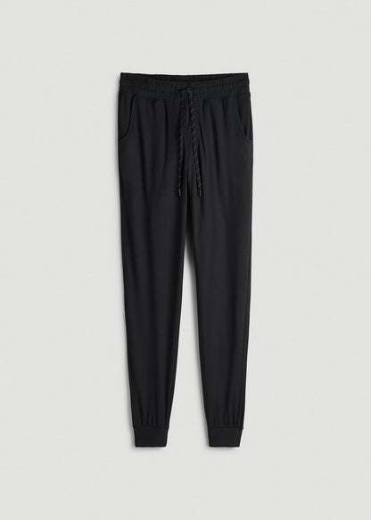 American Tall Men Weekender Stretch Lounge Joggers for Tall Men in Black