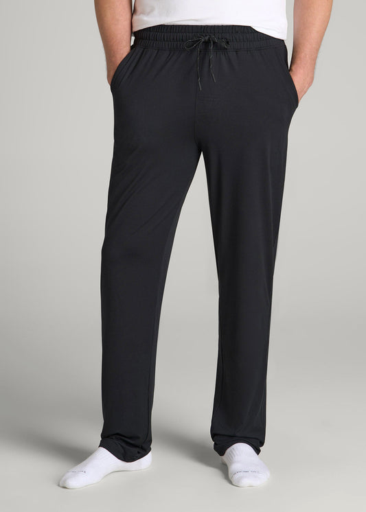 American Tall Men Weekender Stretch Lounge Pants for Tall Men in Black