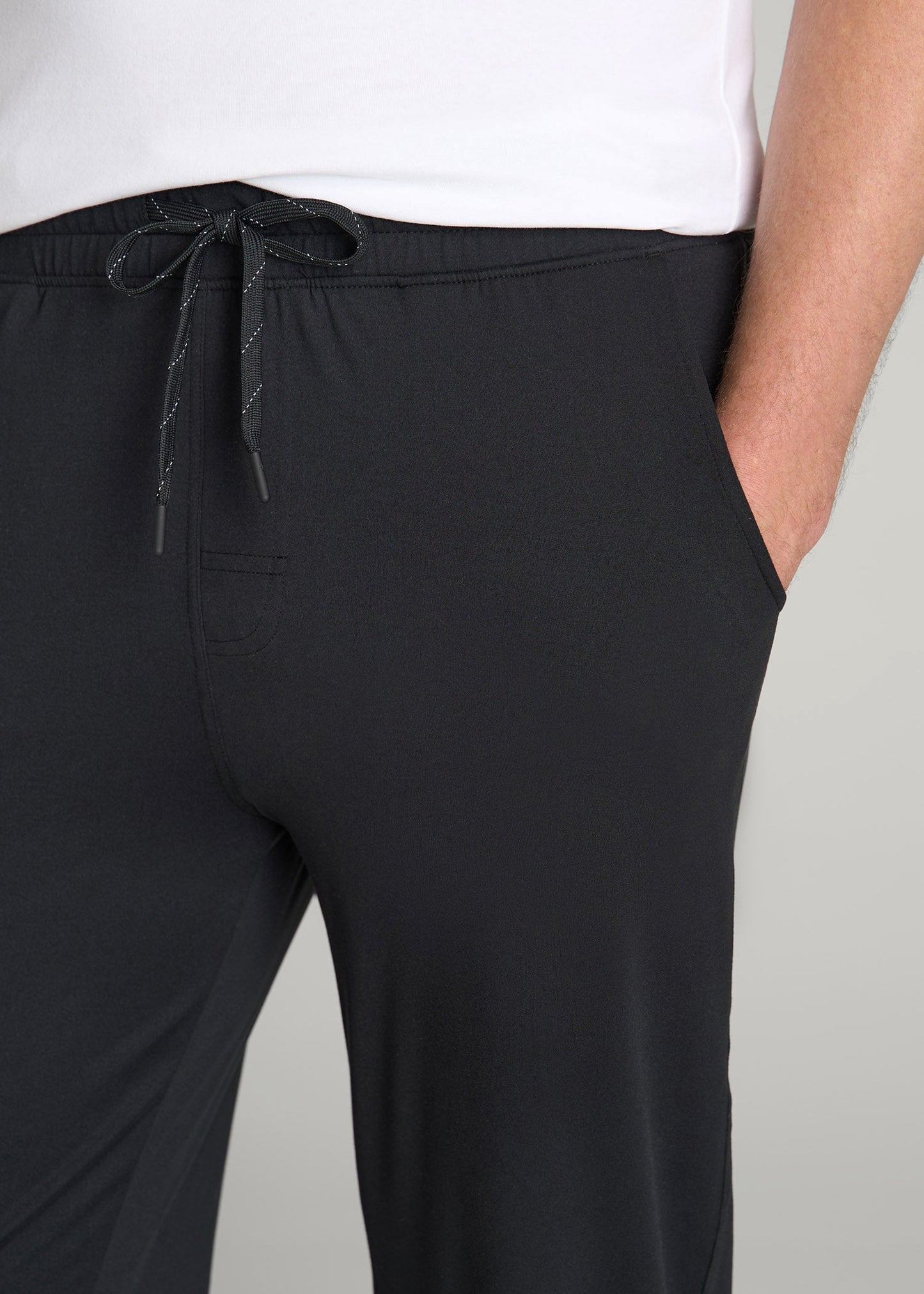 American Tall Men Weekender Stretch Lounge Pants for Tall Men in Black