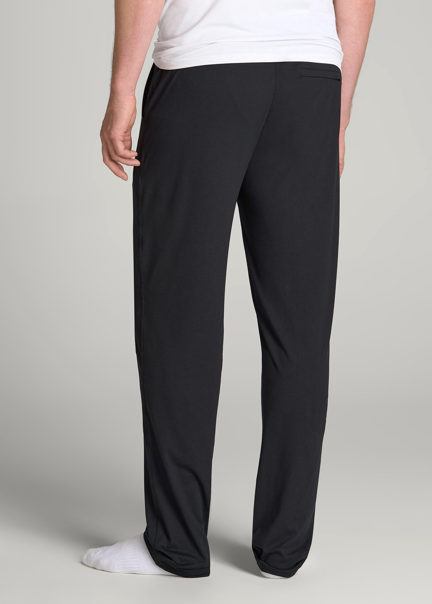 American Tall Men Weekender Stretch Lounge Pants for Tall Men in Black