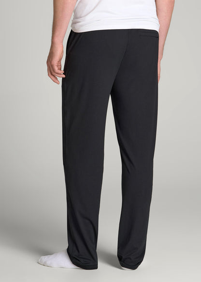 American Tall Men Weekender Stretch Lounge Pants for Tall Men in Black