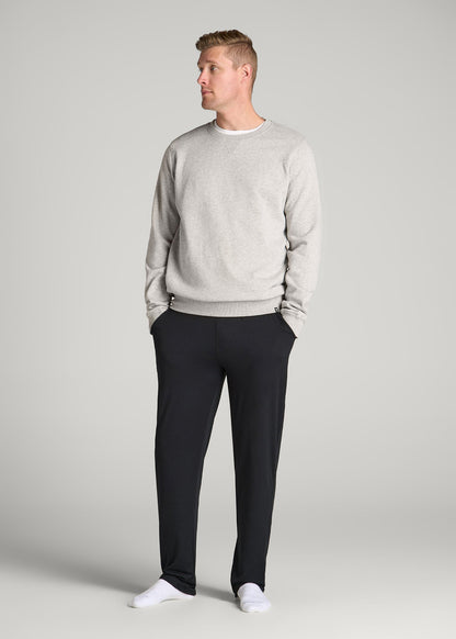 American Tall Men Weekender Stretch Lounge Pants for Tall Men in Black