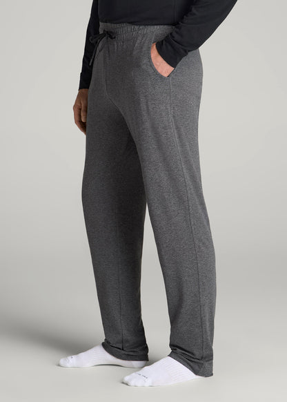American Tall Men Weekender Stretch Lounge Pants for Tall Men in Charcoal Mix