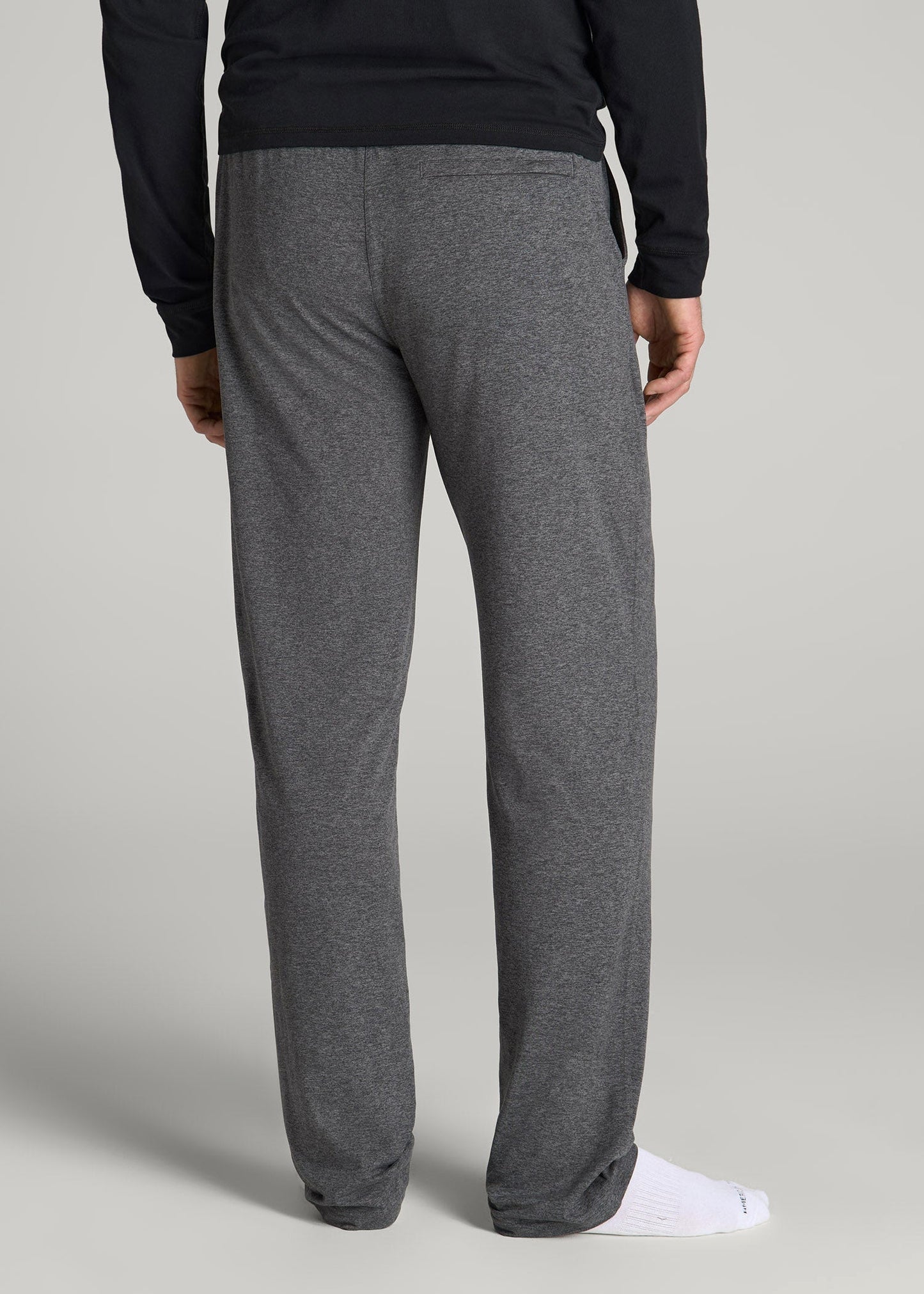American Tall Men Weekender Stretch Lounge Pants for Tall Men in Charcoal Mix