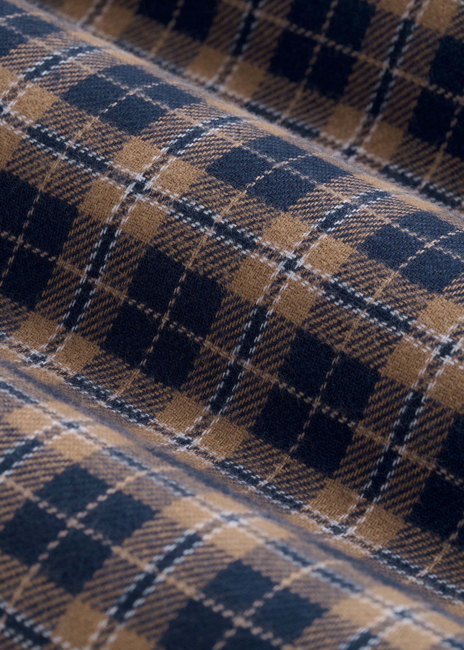 American Tall Men Flannel Pajama Pants for Tall Men in Navy and Woodsmoke Check