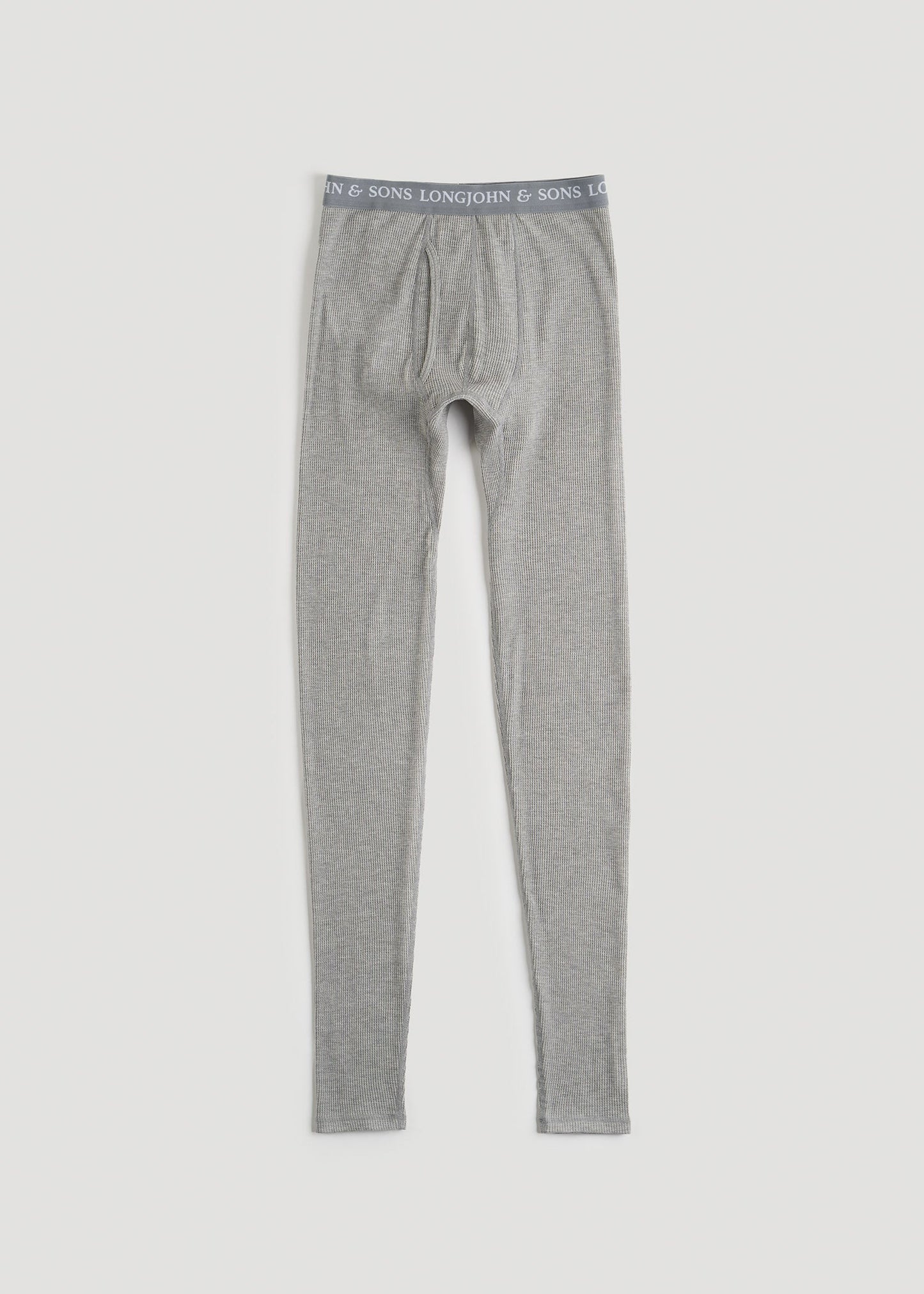 American Tall Men LJ&S Long Thermal Underwear for Tall Men in Grey Mix - Bottoms for Tall Men