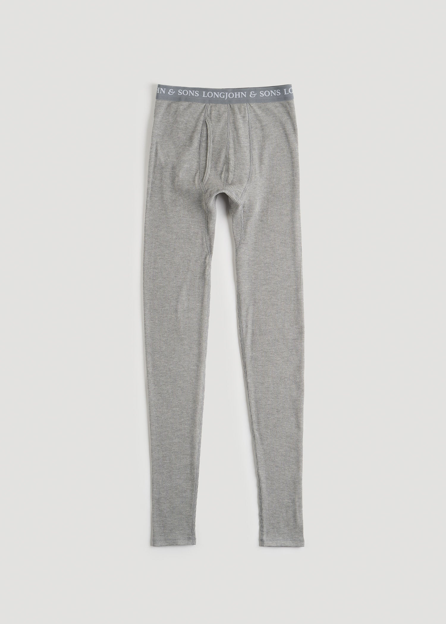 American Tall Men LJ&S Long Thermal Underwear for Tall Men in Grey Mix - Bottoms for Tall Men