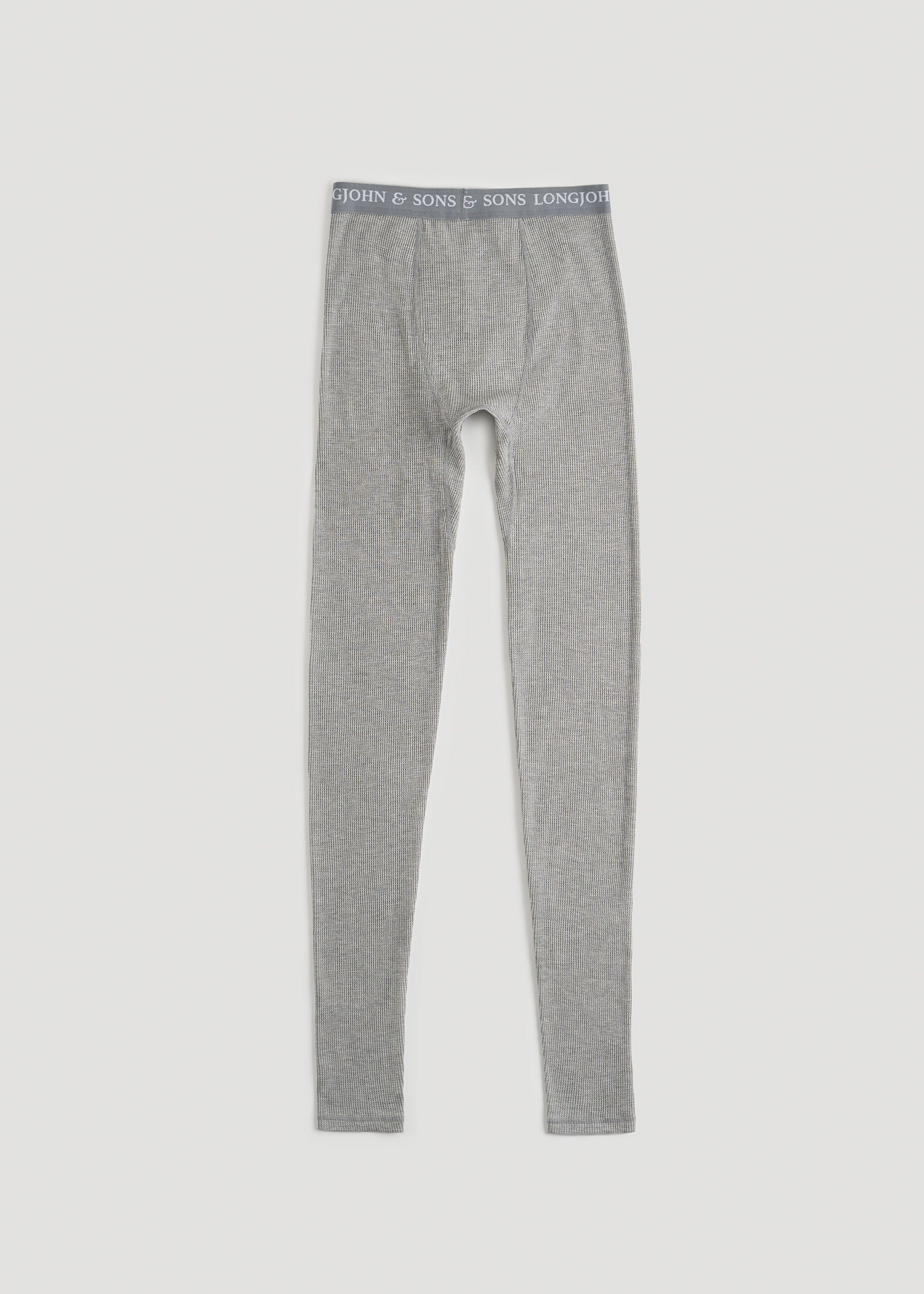 American Tall Men LJ&S Long Thermal Underwear for Tall Men in Grey Mix - Bottoms for Tall Men