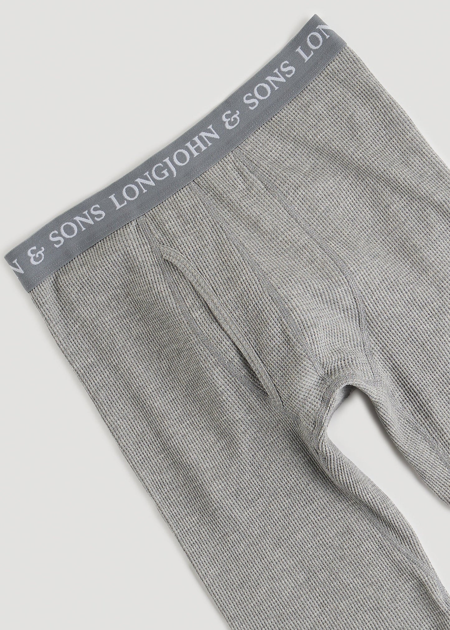American Tall Men LJ&S Long Thermal Underwear for Tall Men in Grey Mix - Bottoms for Tall Men