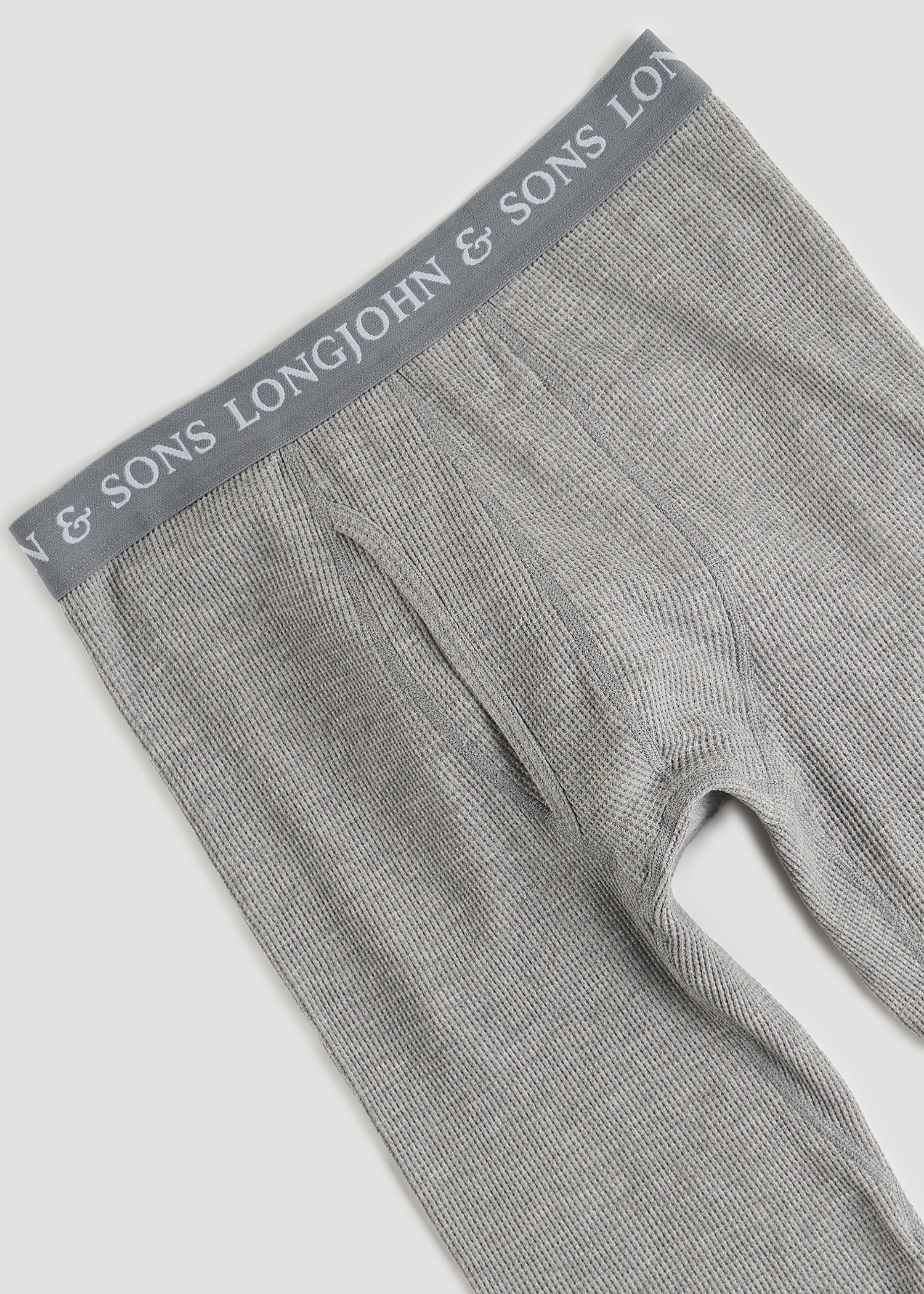 American Tall Men LJ&S Long Thermal Underwear for Tall Men in Grey Mix - Bottoms for Tall Men