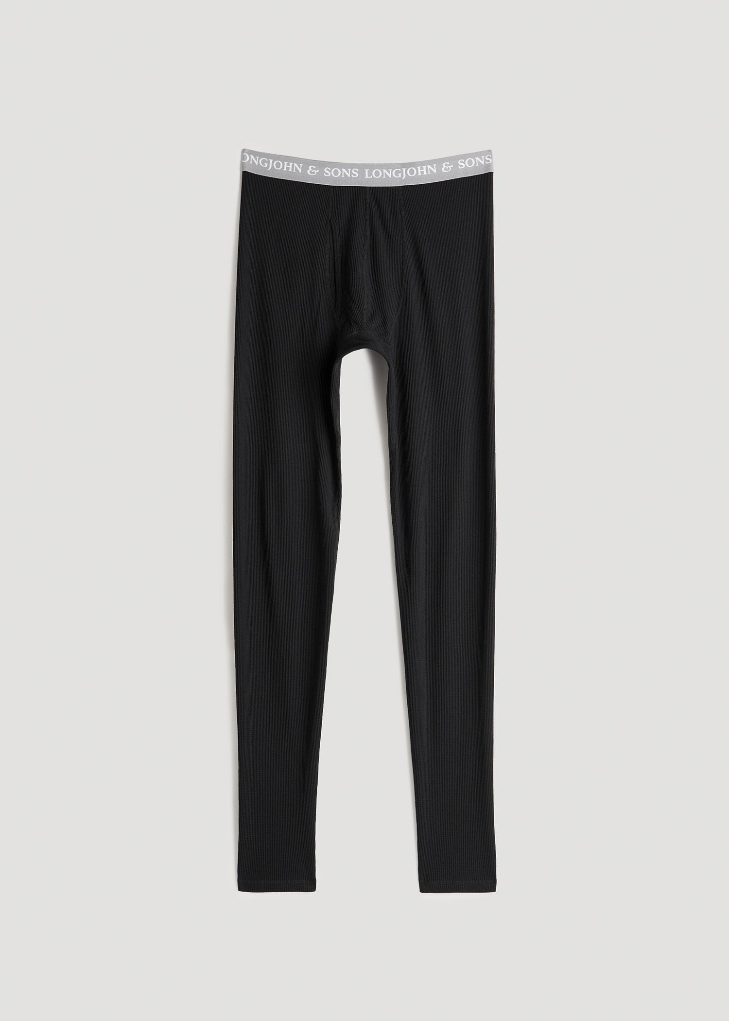 American Tall Men LJ&S Long Thermal Underwear for Tall Men in Black
