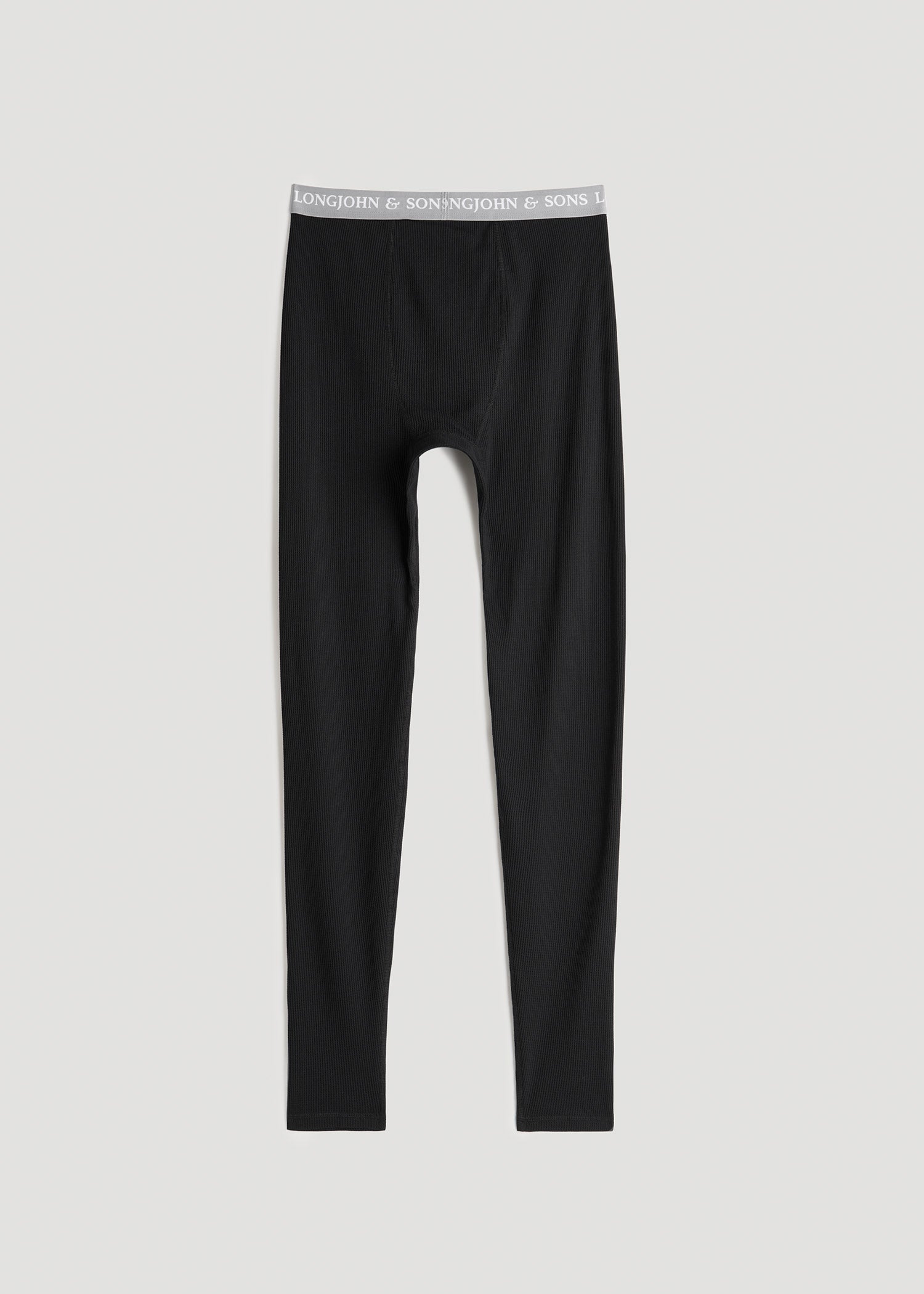 American Tall Men LJ&S Long Thermal Underwear for Tall Men in Black