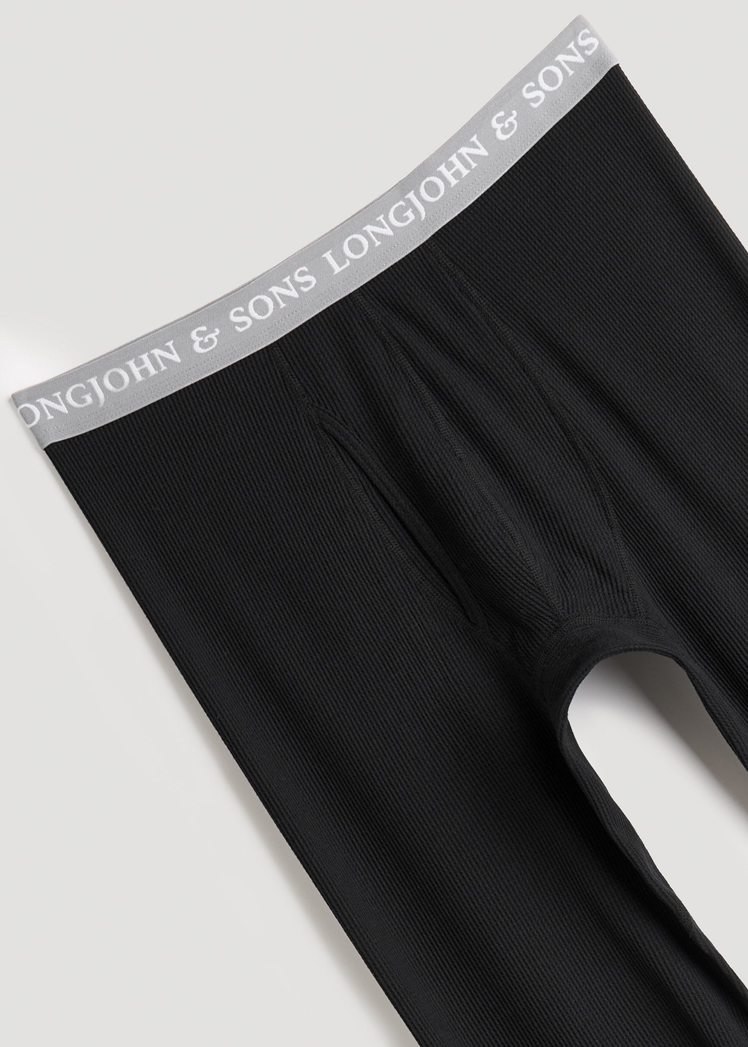 American Tall Men LJ&S Long Thermal Underwear for Tall Men in Black