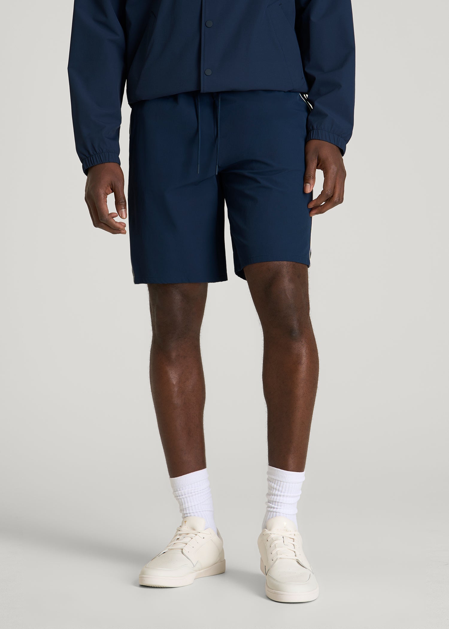 American Tall Men Flex Nylon Short for Tall Men in Navy Blue