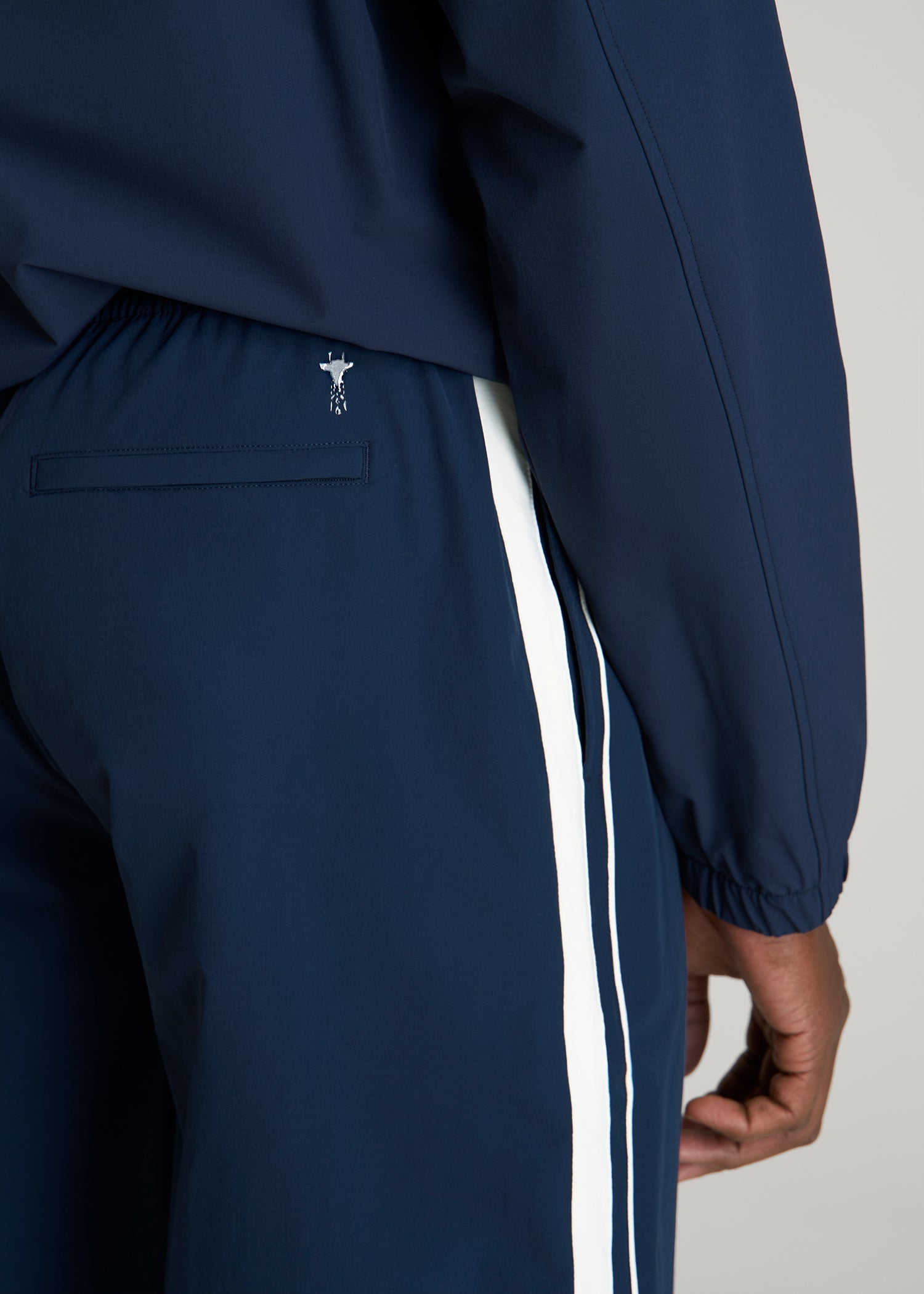 American Tall Men Flex Nylon Short for Tall Men in Navy Blue