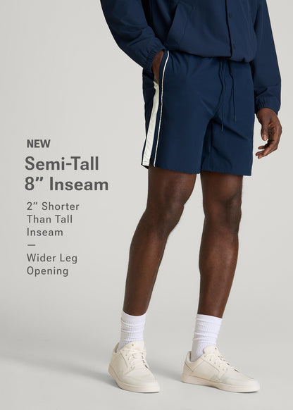 American Tall Men Flex Nylon Short for Tall Men in Navy Blue