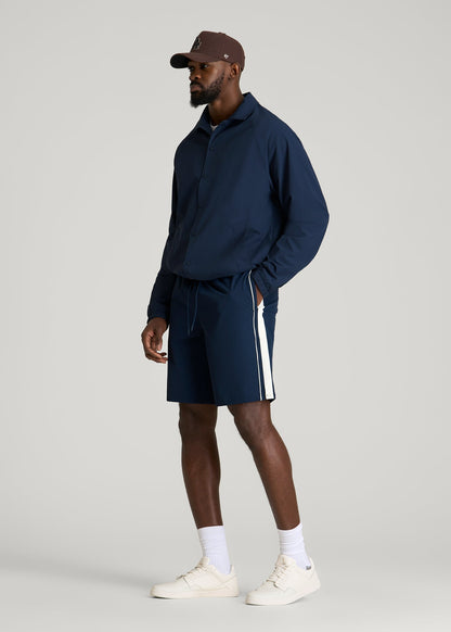 American Tall Men Flex Nylon Short for Tall Men in Navy Blue