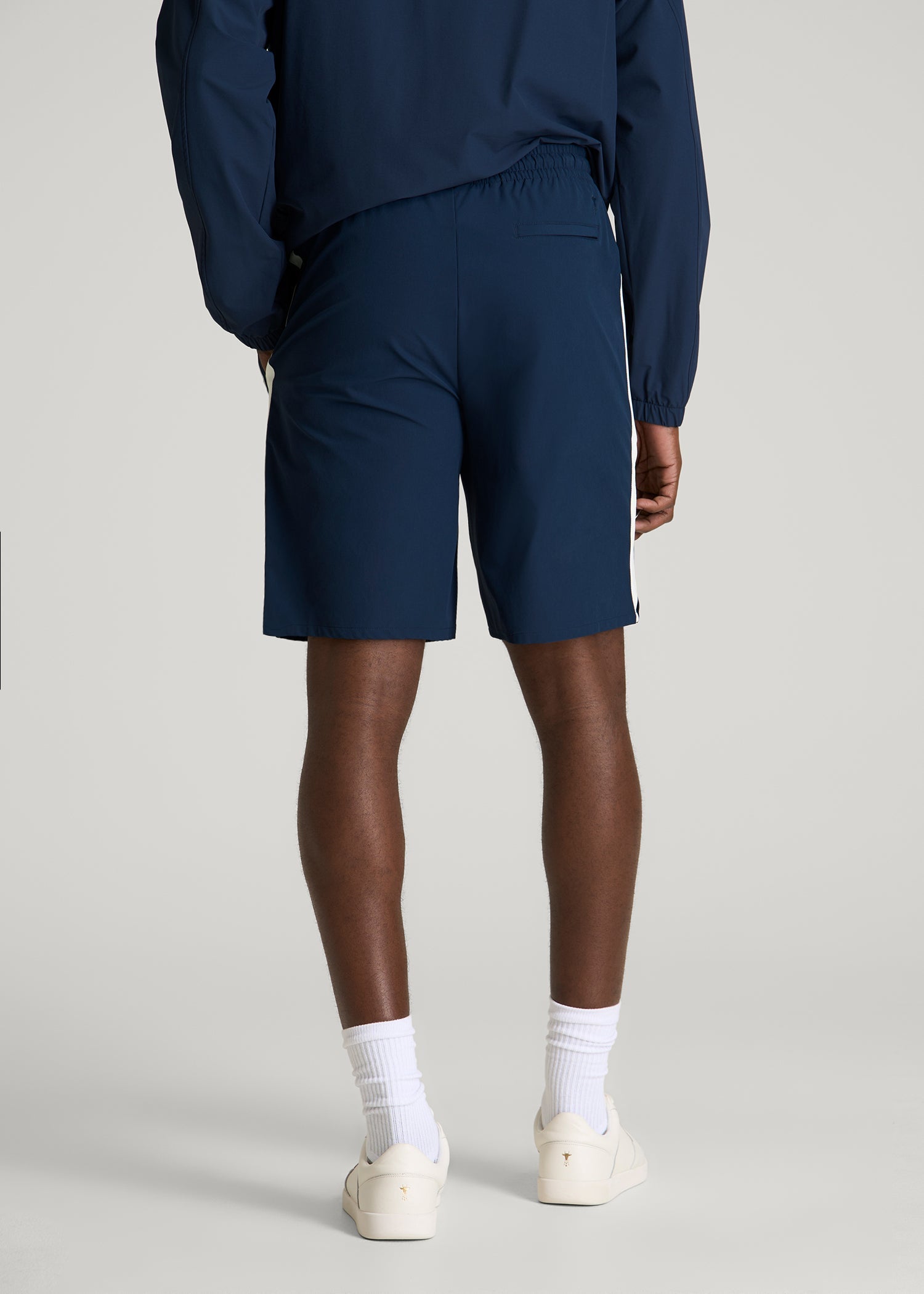 American Tall Men Flex Nylon Short for Tall Men in Navy Blue