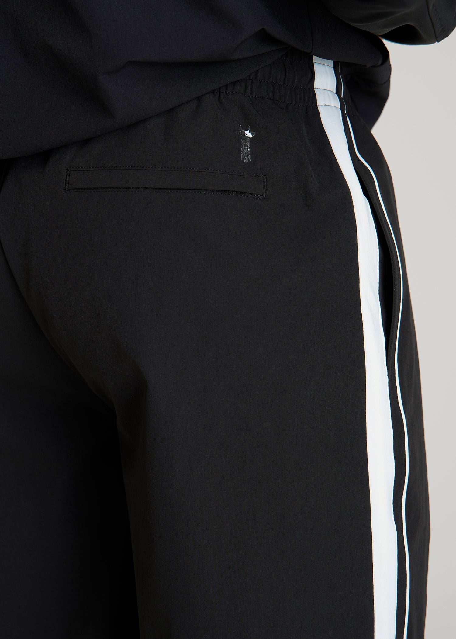 American Tall Men Flex Nylon Short for Tall Men in Black