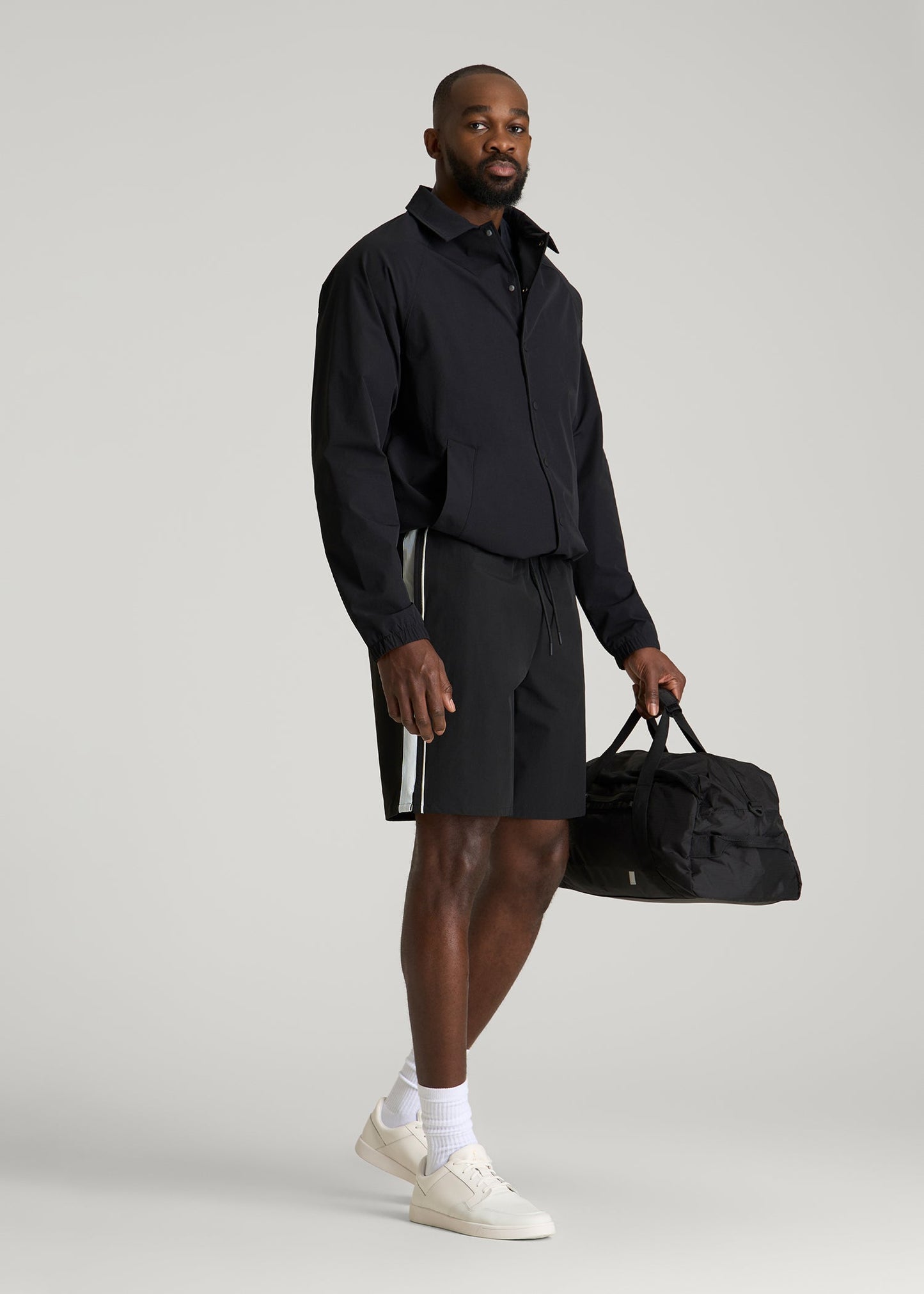 American Tall Men Flex Nylon Short for Tall Men in Black